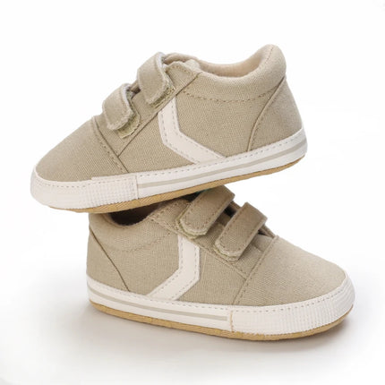 Newborn Baby Boys Girls Classic Sports Sneakers Canvas First Walkers Soft Sole Anti-Slip Comfortable Infant Toddler Shoes