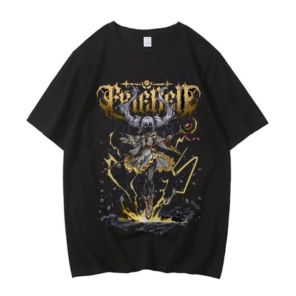 Frieren T-Shirt Men Women Beyond Journey's End Anime Clothing Cartoon T-shirt Short Sleeve TShirt Cotton Tees Top