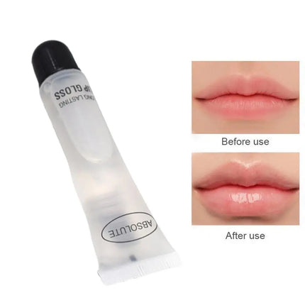 10pcs Big Lips Plumper Moisturizer Plumper Lip Gloss Long Lasting Sexy Big Lips Pump Transparent Waterproof Volume Lip Clear