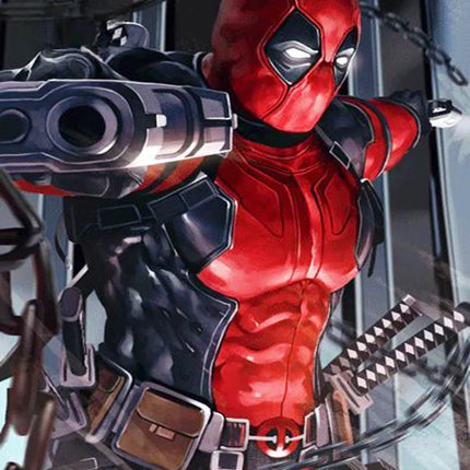 Superhero Deadpool Themed Custom Boys Birthday Outdoor Party Decoration Banner With Portrait Photography Studio Props Background