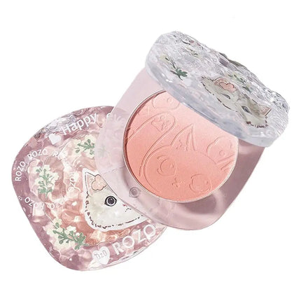 Powder Blusher Soft Matte Fog Cheek Blush Long Lasting Pigmented Natural Velvet Trending Aesthetic Blusher Cosmetics