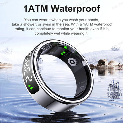 2026 New Smart Ring Display Screen Gesture Brush Video Waterproof Remote Camera Blood Oxygen Monitoring Smartring Men Women R11C