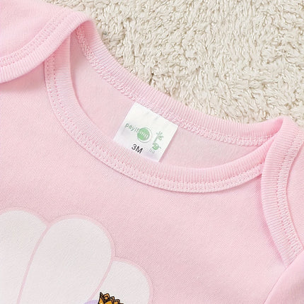 Baby girl clothes 3PCS Baby girl onesies spring and autumn long-sleeved onesie cotton  newborn baby clothes  0-12 months