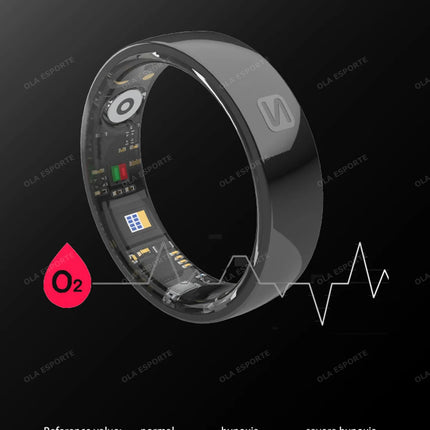 Smart Ring NFC Ring Health Fitness Tracker Ceramic Health Ring 2025 Sleep Tracking Heart Rate Blood Pressure with Charging Case
