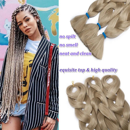 Snoilite Synthetic Jumbo Braiding Hair Extension 41Inch Long Hair Braids for DIY Box Twist Hair 165g/pcs Women Braiding Ponytail
