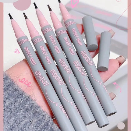 Natural Lifelike Fake Freckle Makeup Pen Liquid Lightweight Round Head Fake Spot Pen Long Lasting Waterproof Face Dot Mole Pen
