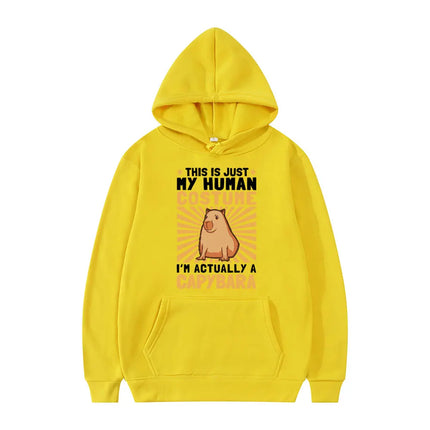 Funny Animals Capybara Print Hoodies Men Women Cartoon Hooded Sweatshirt Harajuku Student Hoodie Casual Streetwear Tracksuits