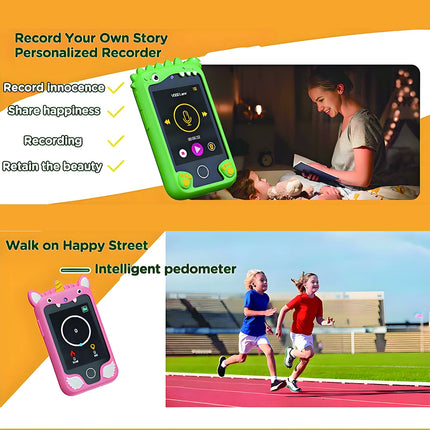 Mini Kids Smart Phone 8GB Cartoon Unicorn 2.8'' Stories Music Camera Habit Track Baby Mobile Toy Phone Educational Tools Gifts