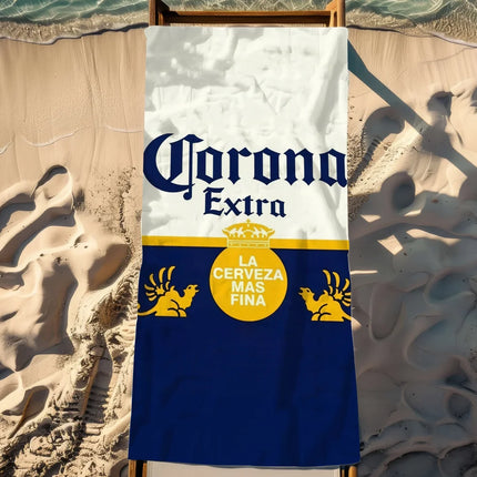 C-corona Towel Beach Quick Dry Soft Pool E-extra Beer Towels Gift for Travel Gym Shower Camping sports