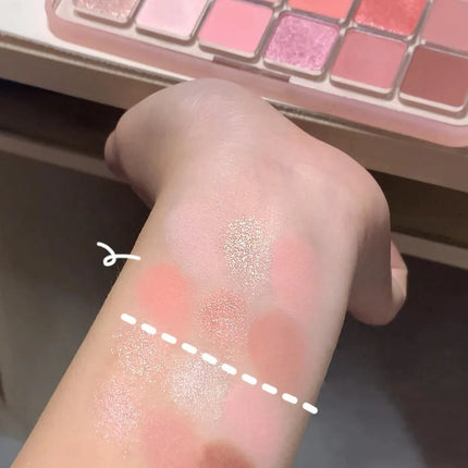 12 Colors Eye Shadow Palette Low-saturated Earth Pink Purple Eyeshadow Glitter Shimmer Matte Lying Silkworm Eye Shadow Makeup
