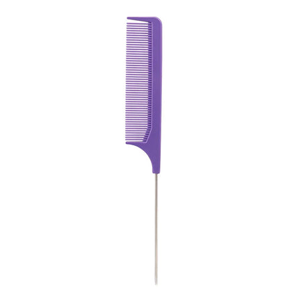 1 Professional pointed tail comb hair salon stainless steel comb anti-static dyeing comb styling tool Special for real hair wigs