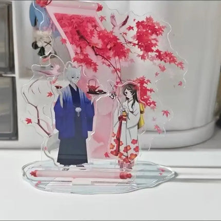 Kamisama Kiss Peach Blossom Scene Based Signage Tomoe Figure Acrylic Stand Nanami Momozono Figurine Standing Plate Toys Gift