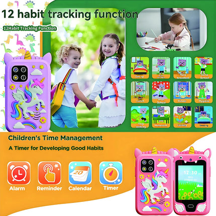 Kids Smart Phone Toy Camera Unicorn Baby Mobile MP3 Music Player Digital Camera Educational Toys Birthday Gifts Girls Boys
