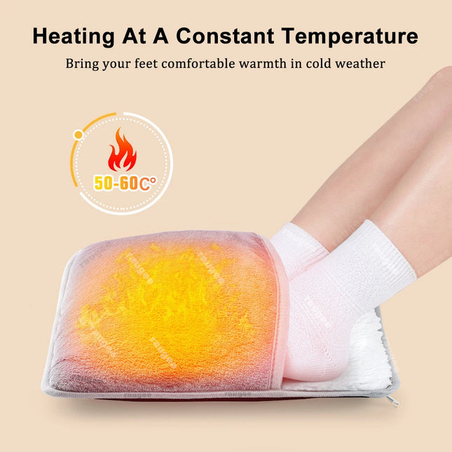 USB Foot Warmer, Electric Foot Heater, Fast Heating Soft Plush Electric Foot Warmer for Home