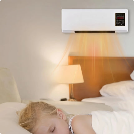2-in-1 Heater and Cooler Wireless Controller Control Wall Mounted Heater Cooler Heating and Cooling Fan Digital Display