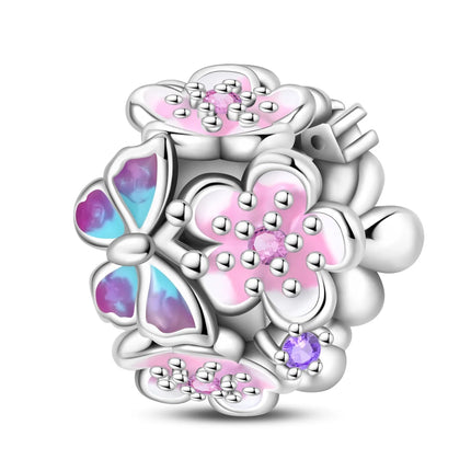 Original Charms 925 Sterling Silver Butterfly Pendant Dragonfly Flowers Bead For Women Necklace DIY Bracelet Fine Jewelry Gift