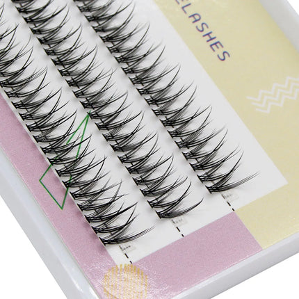 DIY Clustered Eyelash Extensions Dovetail Segmented Eyelashes Volume 3D Fluffy Natural Segmented False Eyelashes Single Bundle