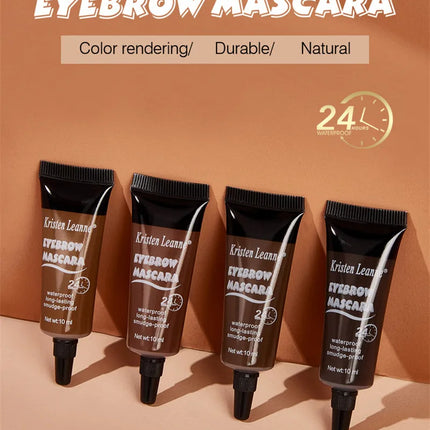 4 Colors Natural Liquid Dyeing Eyebrow Cream Set Waterproof Long Lasting Black Brown Tint Eyebrow Mascara Eyebrows Paint Makeup