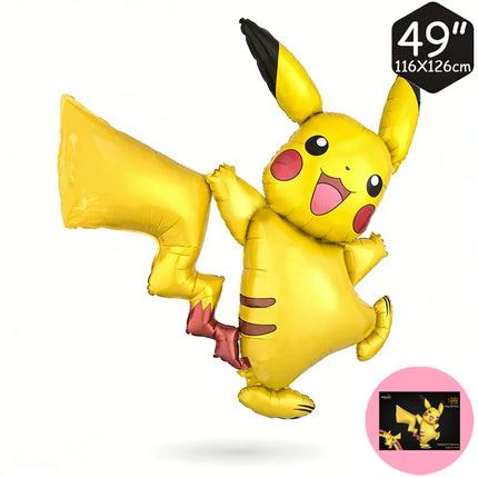 Pokemon Pikachu Themed Birthday Party Supplies Gift Stickers Keychains Stamps Balloons Gift Bag Fillers Party Decorations