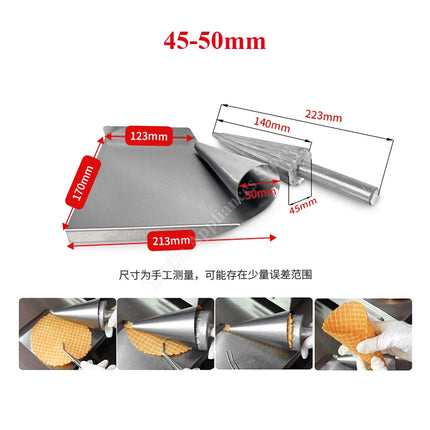 50mm Ice Cream Cone Tool Croissant Tubes 80mm Pastry Making Cake Mold Horn Bread Cookie Dessert Baking Egg Sweet Cones