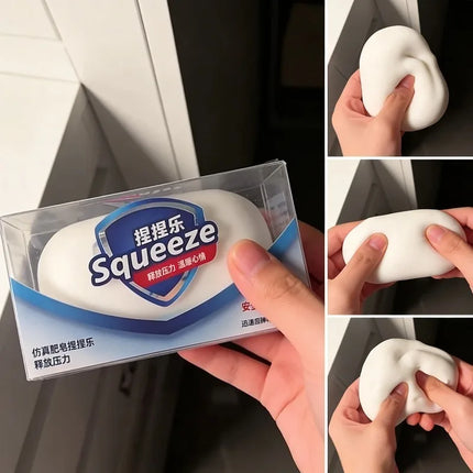Slow Rebound Squishy Soap Toy Soft Squeeze Stress Relief Fidget Toy Anti-Anxiety Decompression Relax Gift