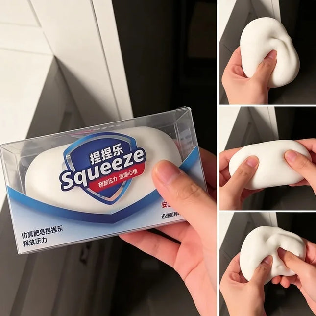 Slow Rebound Squishy Soap Toy Soft Squeeze Stress Relief Fidget Toy Anti-Anxiety Decompression Relax Gift