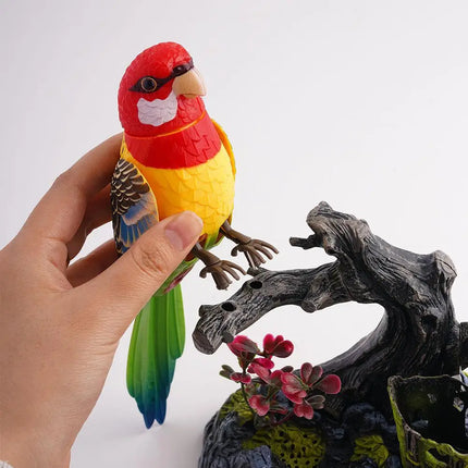 Lectric Battery Toys Birds Operated Simulated Induction Sound Parrots Children Moving Toy Talking Control Pets Voice-Activated