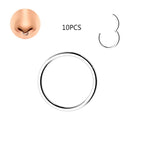 Silver-10pcs / CN / (20G)0.8x8mm