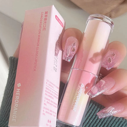 1Pc HERORANGE Water Gloss Mirror Lipstick Crystal Jelly Transparent Lip Stick Moisturizing Long-lasting Solid Lip Gloss Makeup