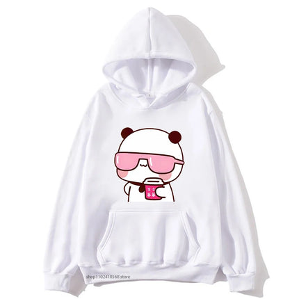 Couple Hoodies Bubu Dudu hoodie Sweatshirt Cartoon Kawaii Print Pullover Harajuku Men Women Sudaderas warm fleece hooded