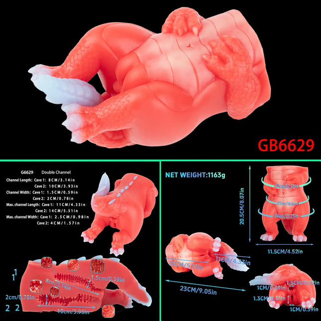 GEEBA Fantasy Monster Foot Design Male Masturbator Single Channel Silicone Men's Stroker Pocket Pussy Onahole Adult Sex Toy Shop