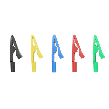 40/10 Pcs Insulated Solderable Alligator Clips with Pure Copper Jaws for Safe Electronics Testing