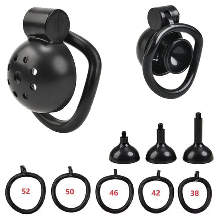 2026 Male Penis Chastity Cage Set Small Chastity Cage 5 Cock Rings With Urethral Sound Plug Penis Bondage Slave Man Sex Toy