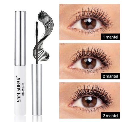 Silk Fiber Mascara Colorful Ultra-Fine Brush Lengthens Eyelashes Waterproof Lasting Fast Dry Green Pink Curling Mascara Makeup