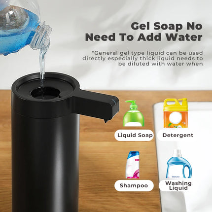 270ml Kitchen Soap Dispenser Automatic Sensor Hand Sanitizer Machine Intelligent Electric Body Wash Soap Dispenser 304 Stainl