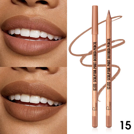 This matte, waterproof lip liner is long-lasting and non-fading, easy to apply, and perfect for beginners.