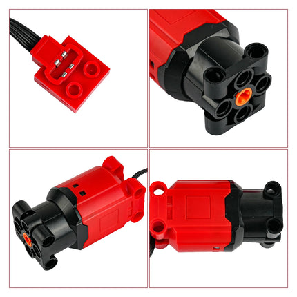 MOC L Motor Red Enhanced Plus Version Compatible with Building Blocks 88003 for Technology Car Power Modification 1/2/10/PCS