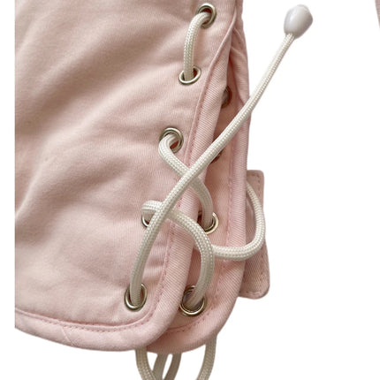 ABDL/DDLG Locking Padded Mitten Soft Pink Bondage Mitts Lockable BDSM Handcuffs Paw