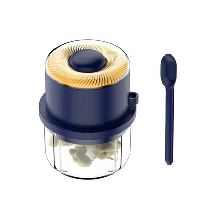 Electric Garlic Mincer & Crusher Multi-Function Vegetable & Fruit Mini Garlic Peeler 6-Blade Meat Grinder
