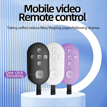 Bluetooth 5.0 Remote Controller Wireless Controller Button for Mobile Phone Selfie Shutter Release Tik Tok e-book Page Turning