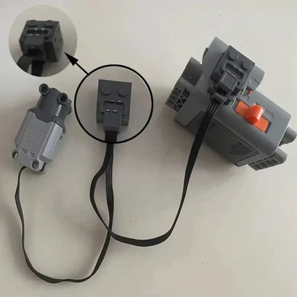 5/10PCS Legoeds Power Extension Wire 25/50cm for Motors 8886/8871/8870 LED Light Compatible with Technical MOC