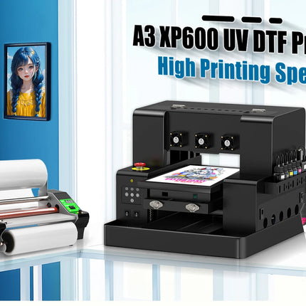 For Epson XP600 A3 UV Printer with XP600 Printhead UV Flatbed Printer A3 UV Sticker Printer For Bottle Case Acrylic Glass Print
