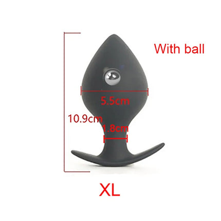 39-81mm Anal Plug Hard Silicone Butt Plug Fisting Men Prostate Massager Anal Beads Adult Sex Toys for Women Men Anal Dilator