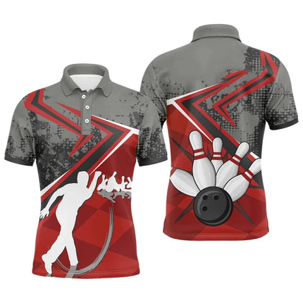 Bowling Game Jersey New Design Men Women Lapel Short Sleeve Polo Shirt Cool Graffiti Graphic Funny Personality Custom Top 2025