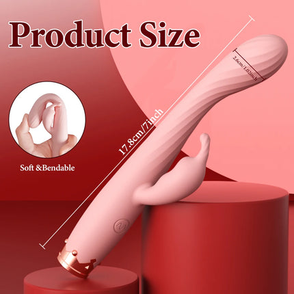 Rabbit Vibrator for Women Beginner Clitoris Nipples Stimulator Clit G-Spot Vibrator Female Masturbation Adult Sex Toy for Women