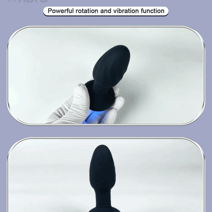360° Rotation Vibrating LED Butt Plug for Men Wiggle Prostate Massager Gay APP Anal Vibrator Anal Plug Sex Toy for Couples