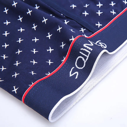 3pcs Print Men's Panties BONITOS Letter Waistband Boxer Briefs Cotton Underwear Mens Boxers Classic Men Underpants