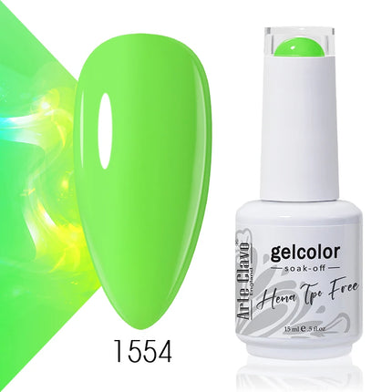 Arte Clavo Colourful Gel Nail Polish Nail Art Gel Varnishes Macaron Color Nail Semi Permanant Soak Off LED UV Gel Nail Varnishes