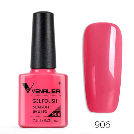 Venalisa Nail Gel Polish Semi Permanent Salon Quality TPO Free Glitter 7.5ml Soak off UV LED Nail Gel Varnish