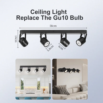 110v 220v LED Ceiling Light GU10 LED Track Spot Light for Chandelier Bedroom Corridor Ceiling Lamp  Replacement Bulb lighting